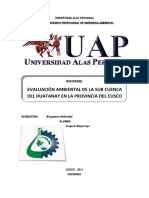 144827995 Evaluacion Ambiental de La Subcuenca Del Huatanay Cusco Cusco