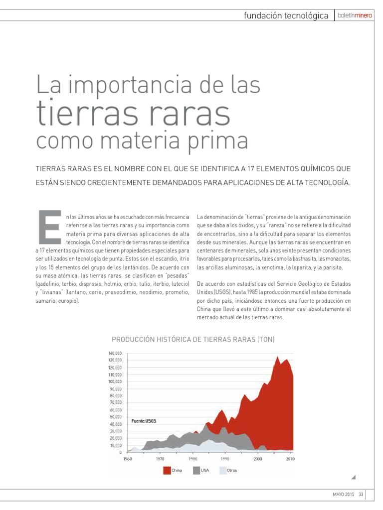 Tierras Raras | PDF | Elementos metálicos | Átomos