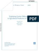 Explaining Gender Differentials in Agricultural Production in Nigeria