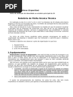 Relatório tecnico