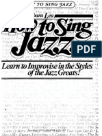 How To Sing Jazz