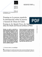 EN QUE MEDIDA LOS MEDIOS DE COMUNICACIÓN INFLUENCIARON A LA MUERTE DE LA PRINCESA DIANA DE GALES