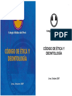 Codigo de Etica y Deontologia Medica 