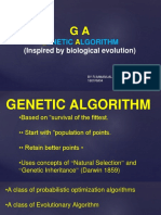 Enetic Lgorithm: (Inspired by Biological Evolution)
