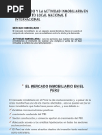 El Mercado y La Actividad Inmobiliaria 