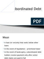 Subordinated DebtVisit Us @ Management.umakant.info