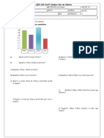 Avaliação de Matemática com 10 questões sobre gráficos, operações e geometria