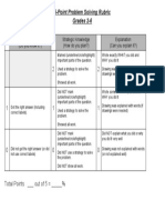 Problemsolvingrubric