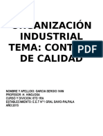 Control de Calidad en La Industria Farmaceutica