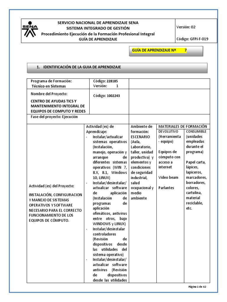 GFPI-F-019 Formato Guia de Aprendizaje Software | PDF | Máquina virtual ...