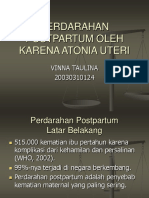 Perdarahan Postpartum Oleh Karena Atonia Uteri