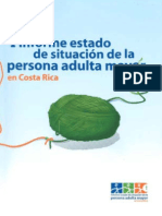 I Informe Estado de Situacion de La Persona Adulta Mauor Costa Rica (Redes de Apoyo)