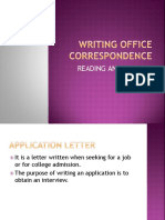 Writing Office Correspondence