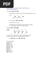 Sample 1: Use The Formula ALL FROM 9 AND THE LAST FROM 10 To Perform Instant Subtractions