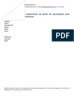 Sugerencias Para La Elaboración de Guías de Aprendizaje