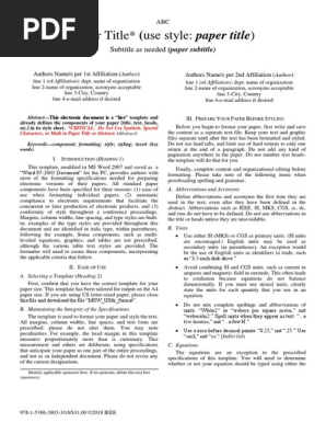 Camera Ready Paper
