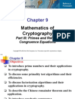 Mathematics of Cryptography: Part III: Primes and Related Congruence Equations