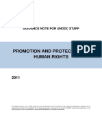 Promotion and Protection of Human Rights: Guidance Note For Unodc Staff