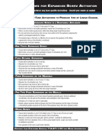 Expansion Screw Activation Guidelines PDF