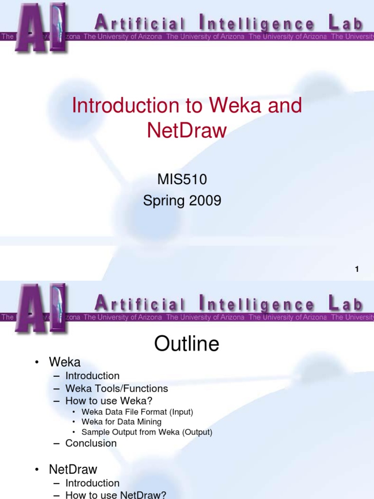 5 MIS510 Weka NetDraw | PDF | Machine Learning | Data Mining