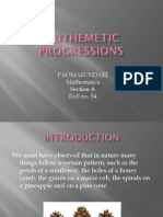 Arithmetic Progressions. PPT