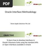 Oracle Interface Methodology: Stone Apple Solutions Pte LTD