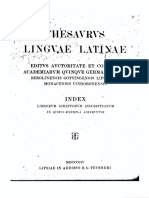Thesaurus Linguae Latinae 4 Index
