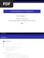 Heteroskedasticity in Regression: Paul E. Johnson