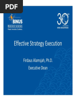 Knowledge Sharing Effective Strategy Execution