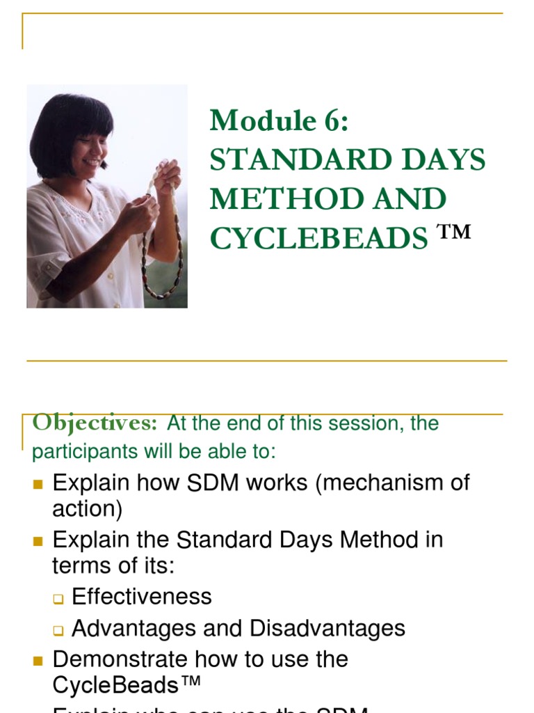 Standard Days Method and Cyclebeads Download Free PDF Menstrual