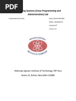 Operating Systems (Linux Programming and Administration) Lab