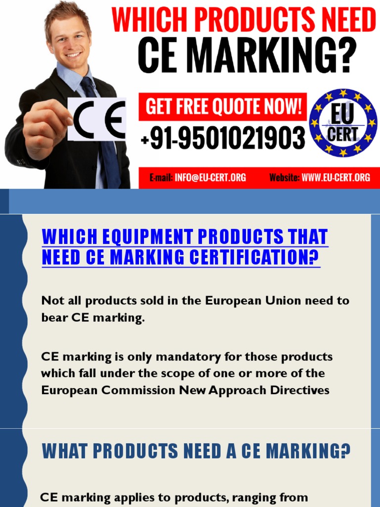 Which Products That Need Ce Marking Certification Pdf Nature Business