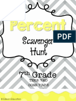 Free Scavenger Hunt Percent
