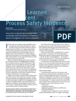 Lessons Learned From Recent Process Safety Incidents