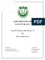 JMIA Law Faculty Code of Criminal Procedure - II on Appeal & Revision