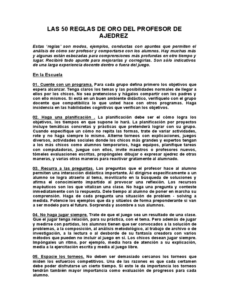 las 50 reglas de oro del profesor de ajedrez.doc