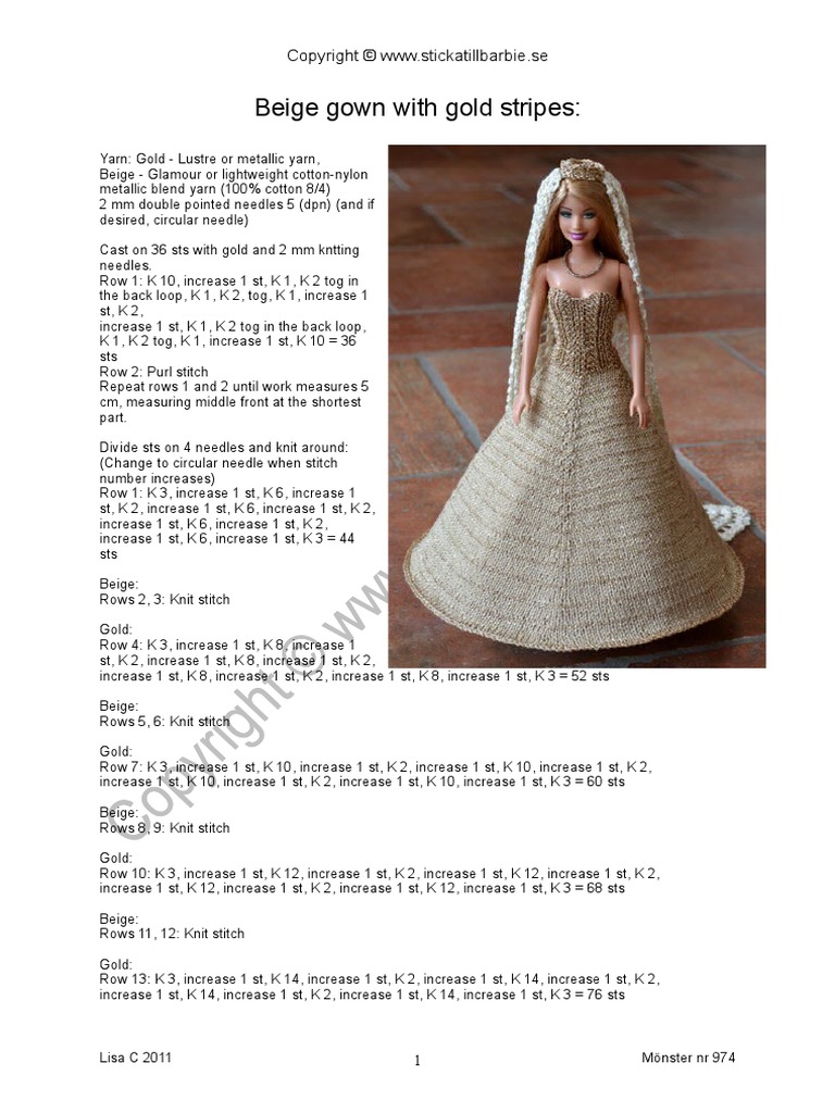stickatillbarbie crochet patterns