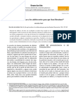 Enunciación: ¿Por Qué Incentivar A Los Adolescentes para Que Lean Literatura?