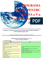 Programa V Comparativ 2009 2017