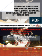 Surabaya Surgical Udate 2018 Perhimpunan Dokter Spesialis Bedah Indonesia (Ikabi) Surabaya Bumi Surabaya City Resort 9-11 MARET 2018