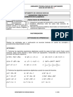 Guia No. 3 Factorizacion