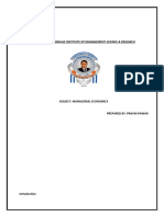 JONDHALE INSTITUTE MANAGERIAL ECONOMICS