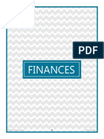 Finance Cover Page