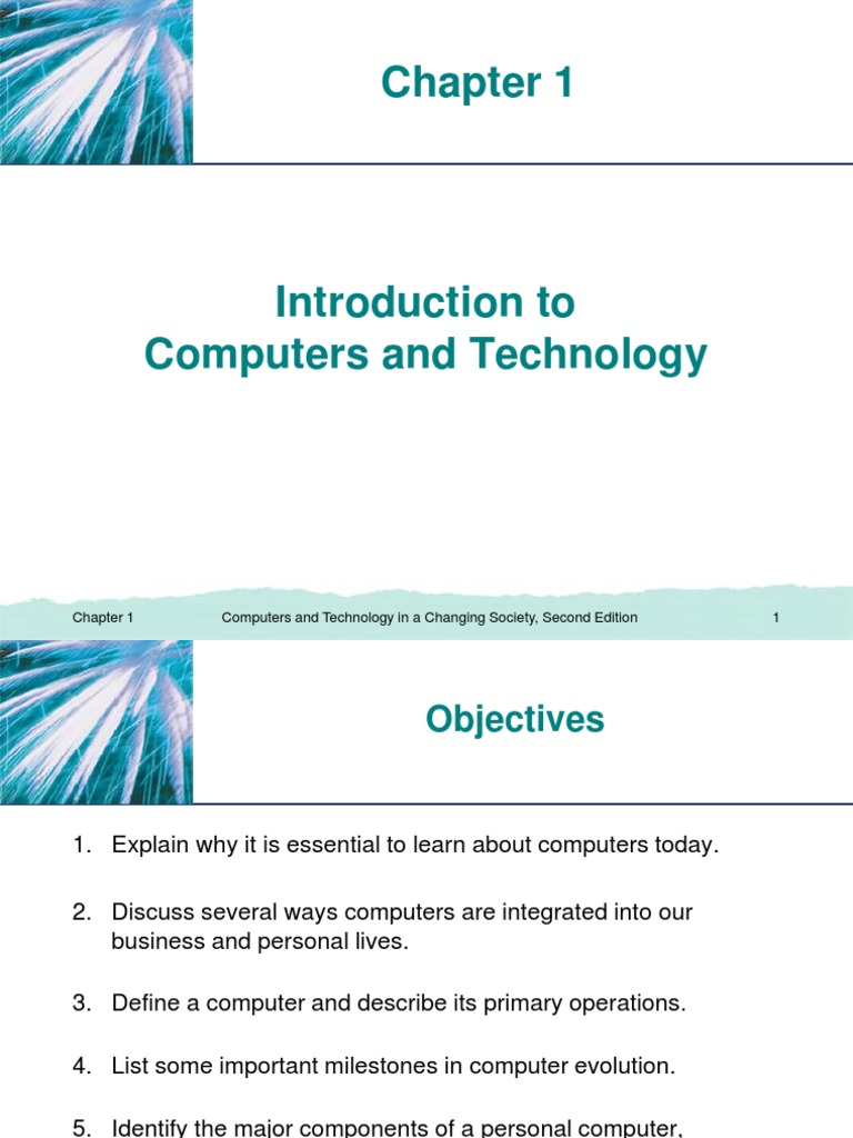 Chapter 1-Computer-Technology (Feb 2018) | PDF | Personal Computers ...