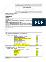 Teacher Education Lesson Plan Template: Language Arts: Reading