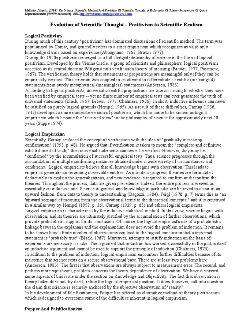 9 - HW - Evolution of Scientific Thought - Theoretical Stuff | PDF ...