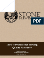 2015 AHA Intro to Professional Brewing Quality Assurance