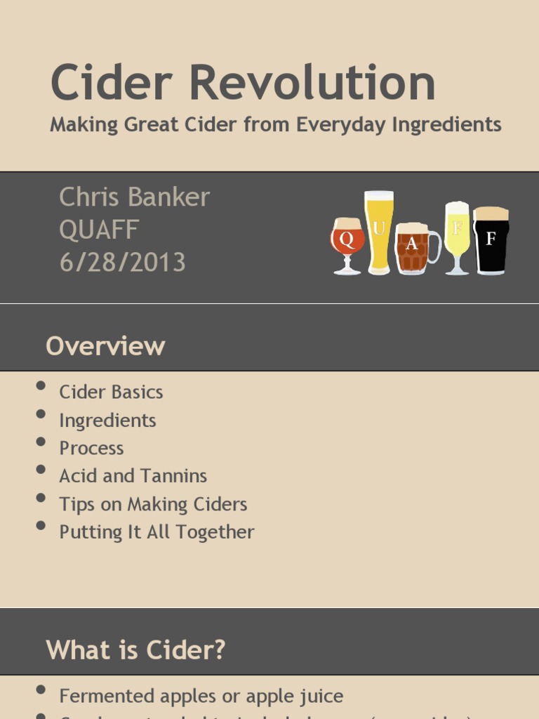 Crafting Great Ciders from Everyday Ingredients A Guide to the