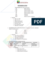 Adjetivos Posesivos, Demostrativos, Preposiciones y Adverbios