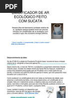 Umidificador caseiro feito com material reciclado